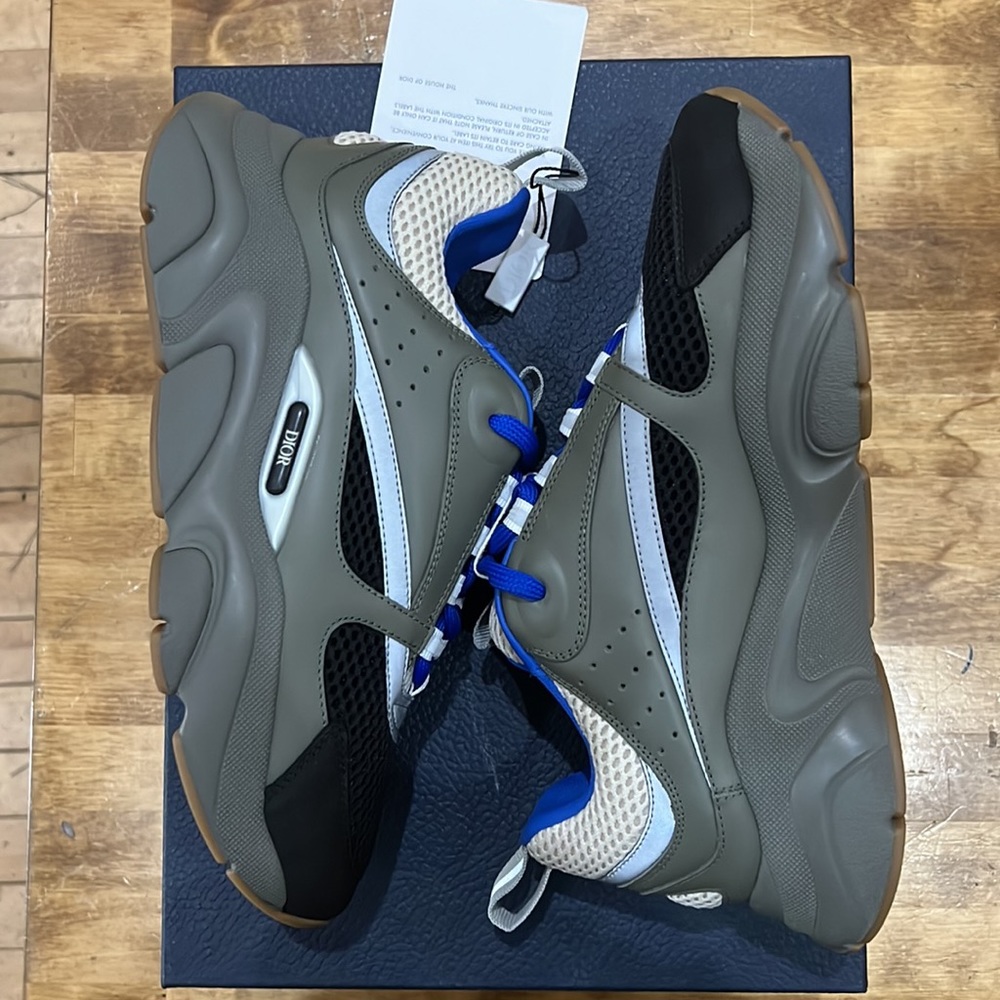 Brand new Christian Dior B22 size 39 blue and olive - Picture 2 of 5